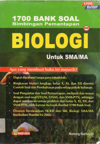 Image of 1700 BANK SOAL BIMBINGAN PEMANTAPAN BIOLOGI UNTUK SMA/MA