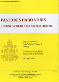 Image of PASTORES DABO VOBIS