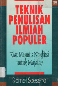 Image of TEKNIK PENULISAN ILMIAH POPULER