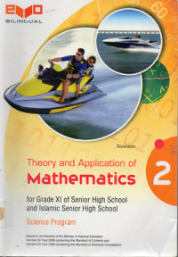 Image of Theory and Application of Mathematics 2 for Grade XI of Senior High School and Islamic Senior High School