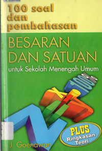 Image of 100 Soal Dan Pembahasan BESARAN DAN SATUAN Untuk Sekolah Menengah Umum