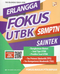 Image of ERLANGGA FOKUS UTBK SBMPTN SAINTEK